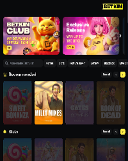 Betkin Casino screenshot