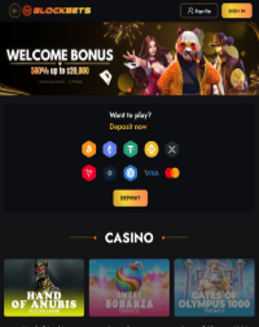 BlockBets Casino screenshot