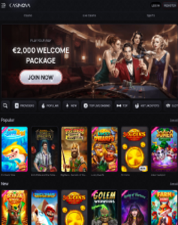 Casinova Casino screenshot