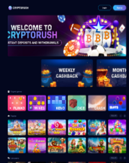 Cryptorush Casino screenshot