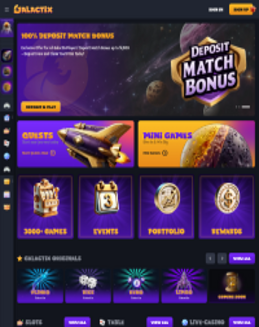 Galactix Casino screenshot