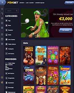 Powbet Casino screenshot