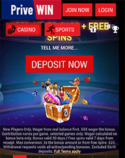 PriveWin Casino screenshot