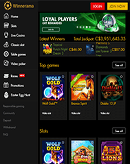 Winnerama Casino screenshot