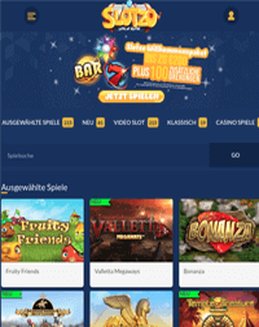 Slotzo Casino screenshot