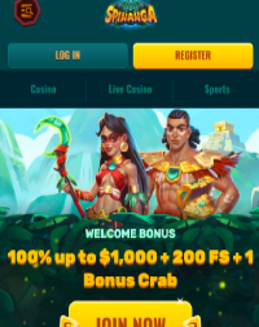 Spinanga Casino screenshot