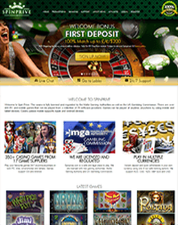 Spinprive Casino screenshot