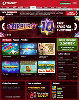 TrioBet Casino screenshot