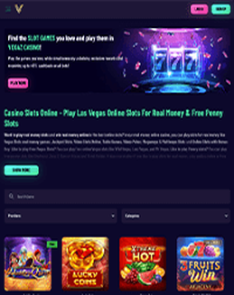 Vegaz Casino screenshot